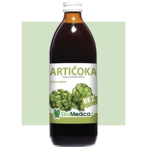 stopercentná prírodná šťava z artičoky EkoMedica SK 500 ml
