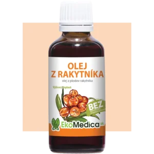 stopercentný prírodný rakytníkový olej EkoMedica SK 50 ml