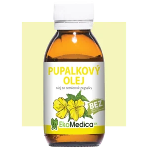 stopercentný prírodný pupalkový olej EkoMedica SK 100 ml