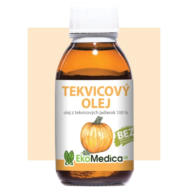 stopercentný prírodný tekvicový olej EkoMedica SK 100 ml