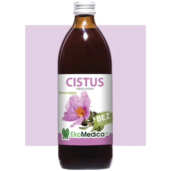 prírodný nápoj z cistusu EkoMedica SK 500 ml
